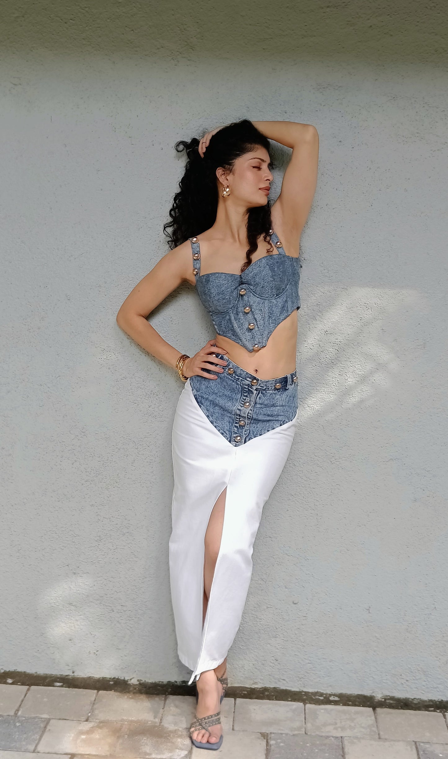 Tina Desai in Denim Dreams Co-Ord