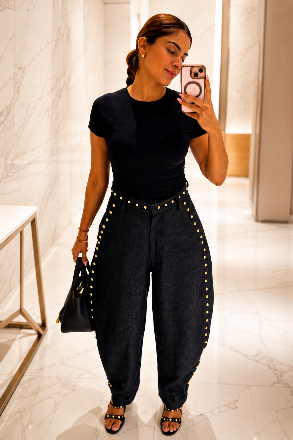 Luxe Studded Denim
