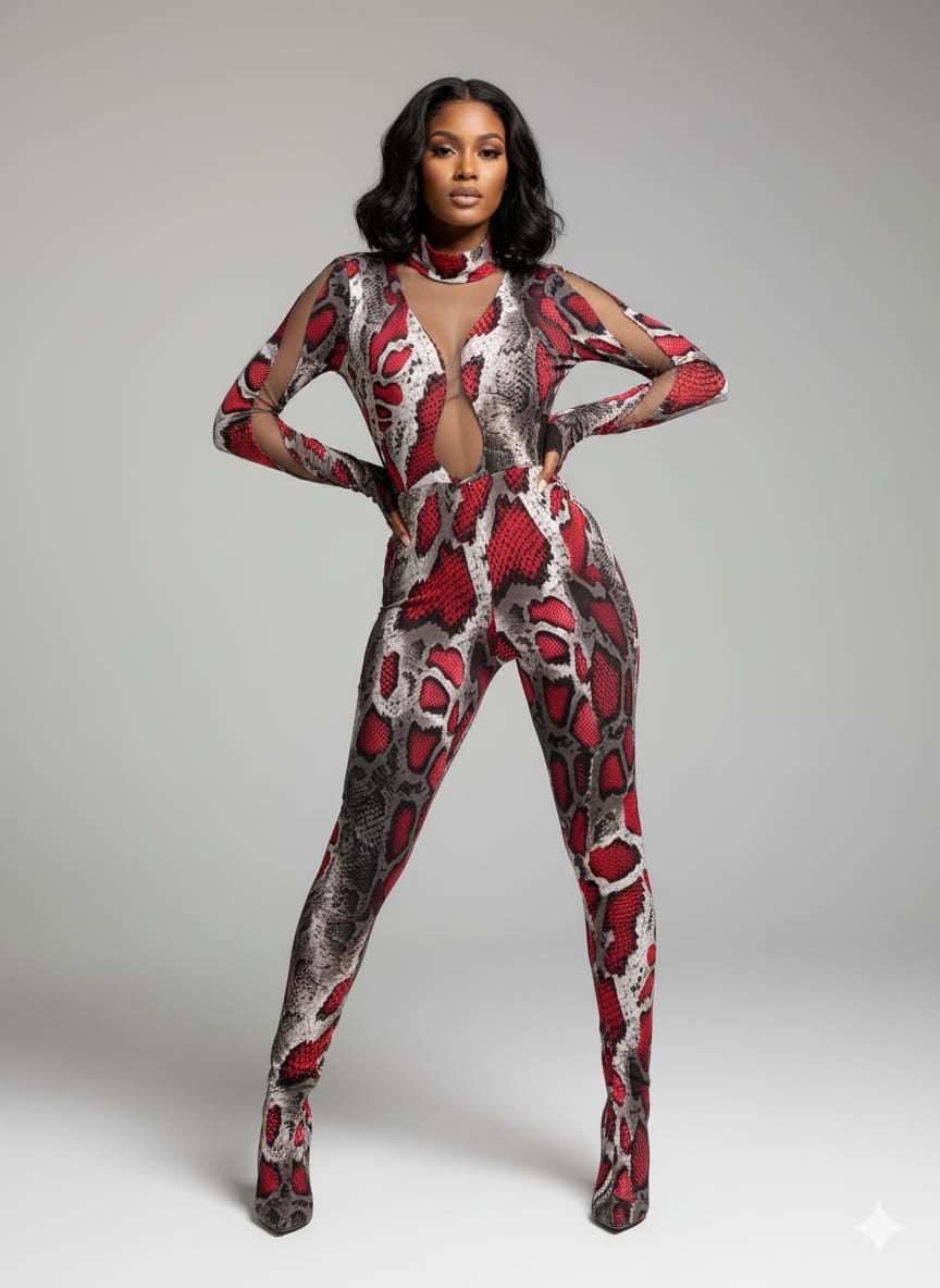 Crimson Viper Jumpsuit