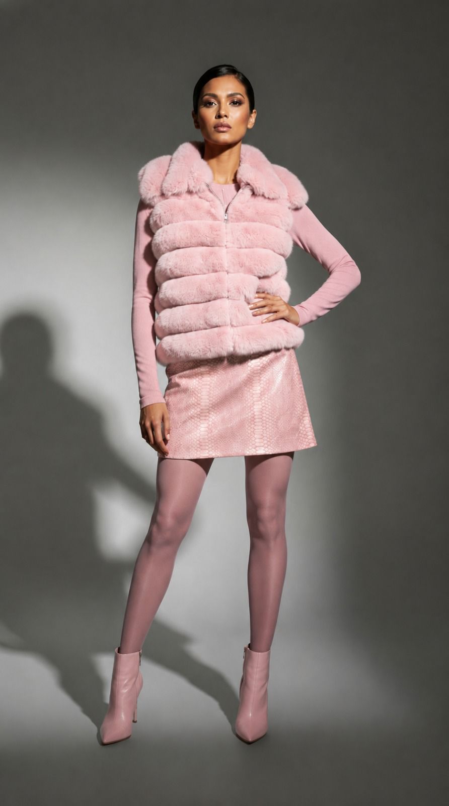 The Sable Plush Faux-Fur Vest