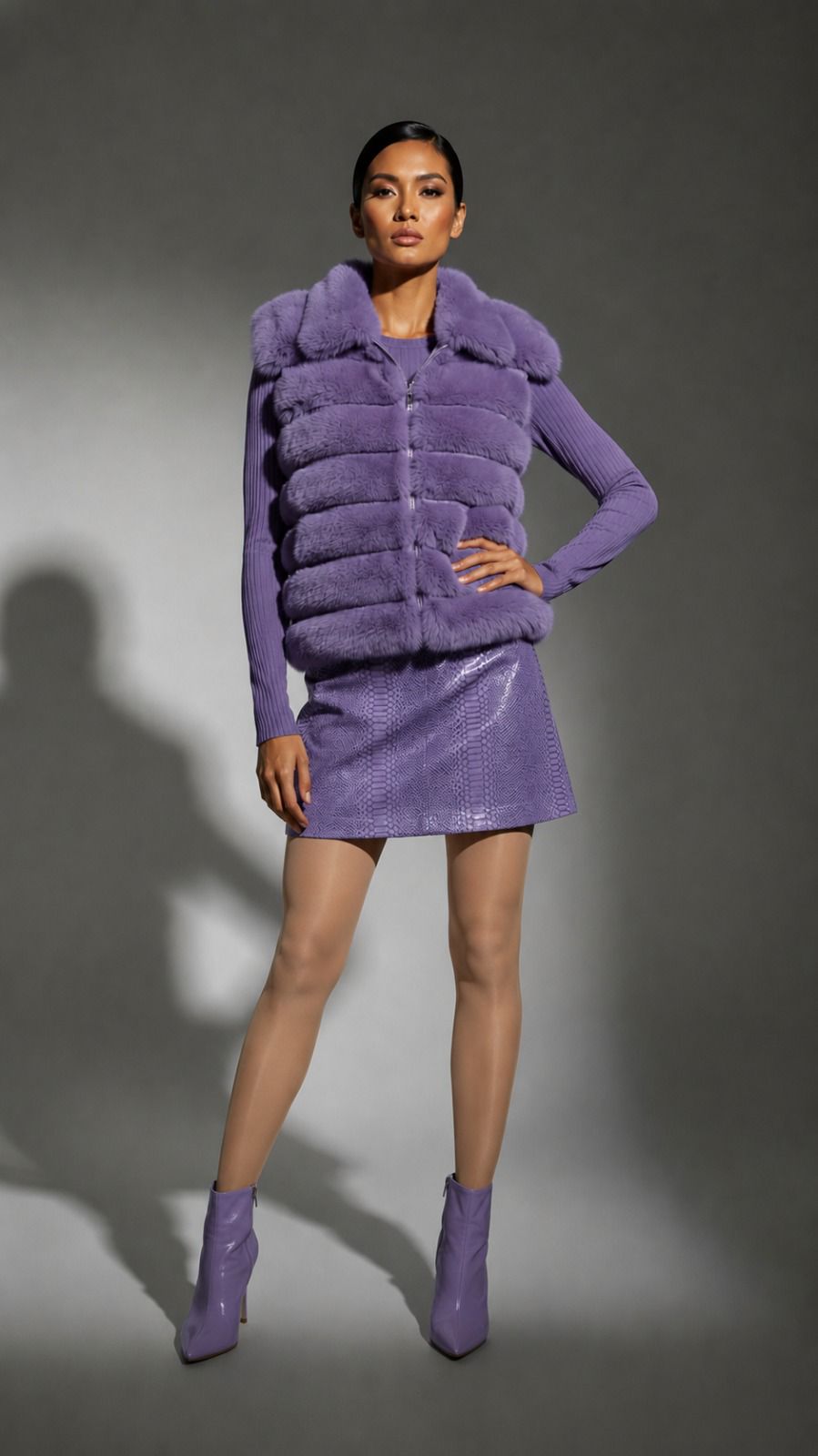 The Sable Plush Faux-Fur Vest