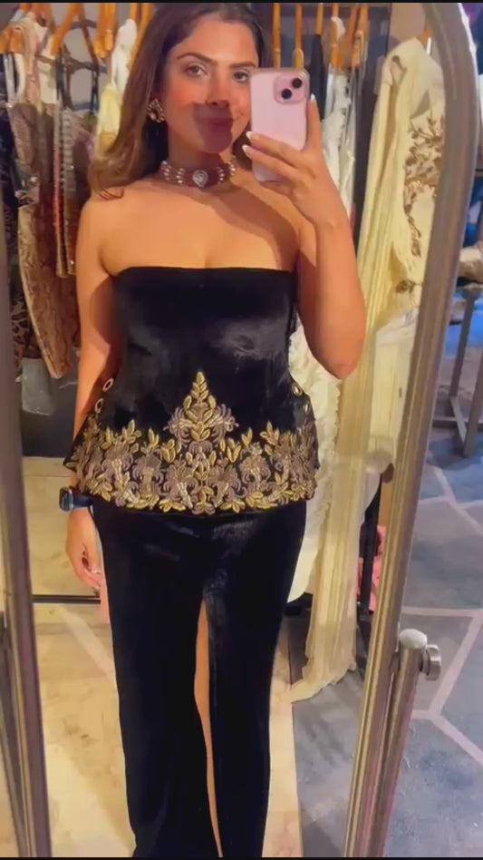 Zari Velvet Corset and Skirt